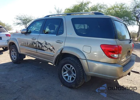 2005 Toyota Sequoia Sr5 V8 from USA, damaged, VIN 5TDBT44A35S238133